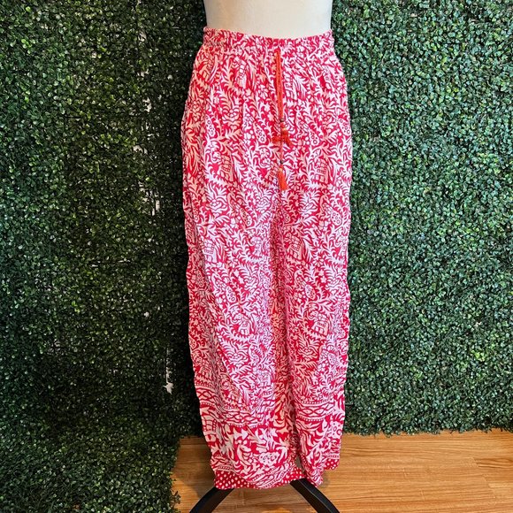 Printed Wide-leg Pants Size M - Picture 1 of 6